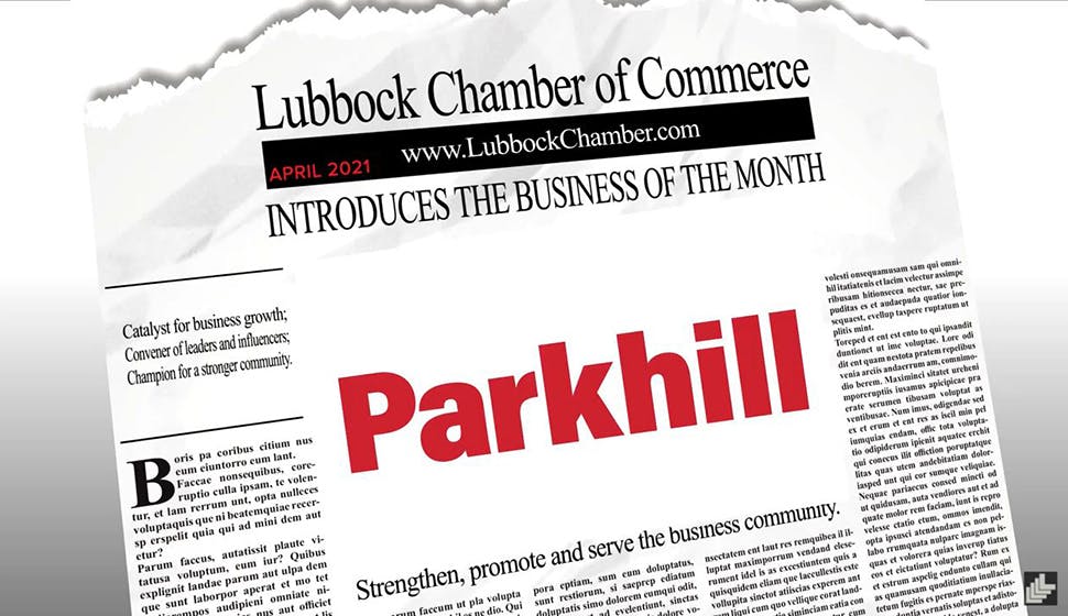 Parkhill Named Lubbock Business of the Month
