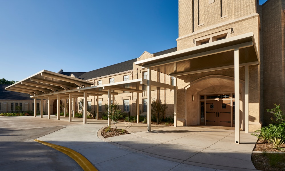first united methodist church waxahachie parking lot and front facade Gallery Images