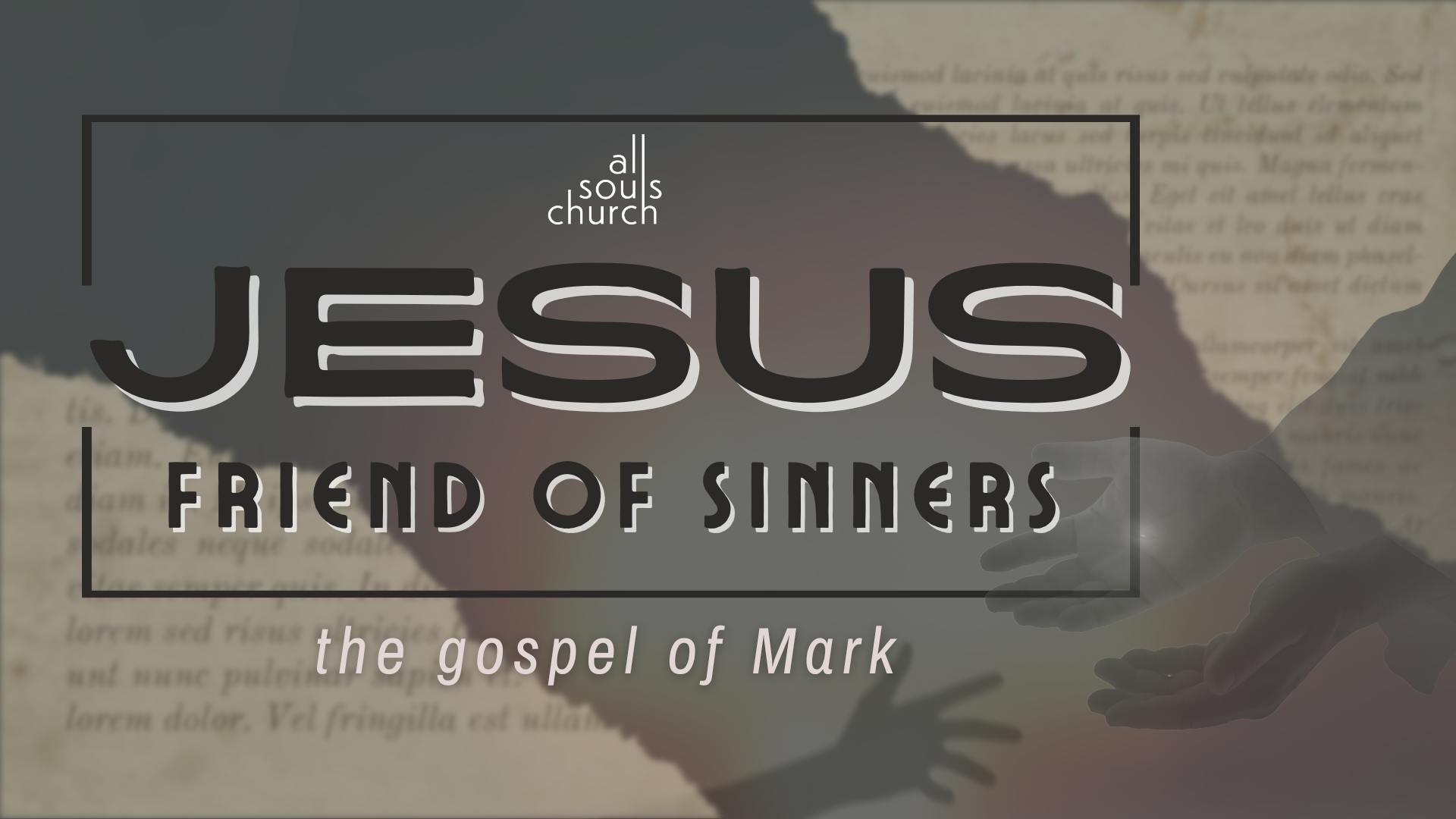 Jesus Friend of Sinners: Fishers of Men cover for post