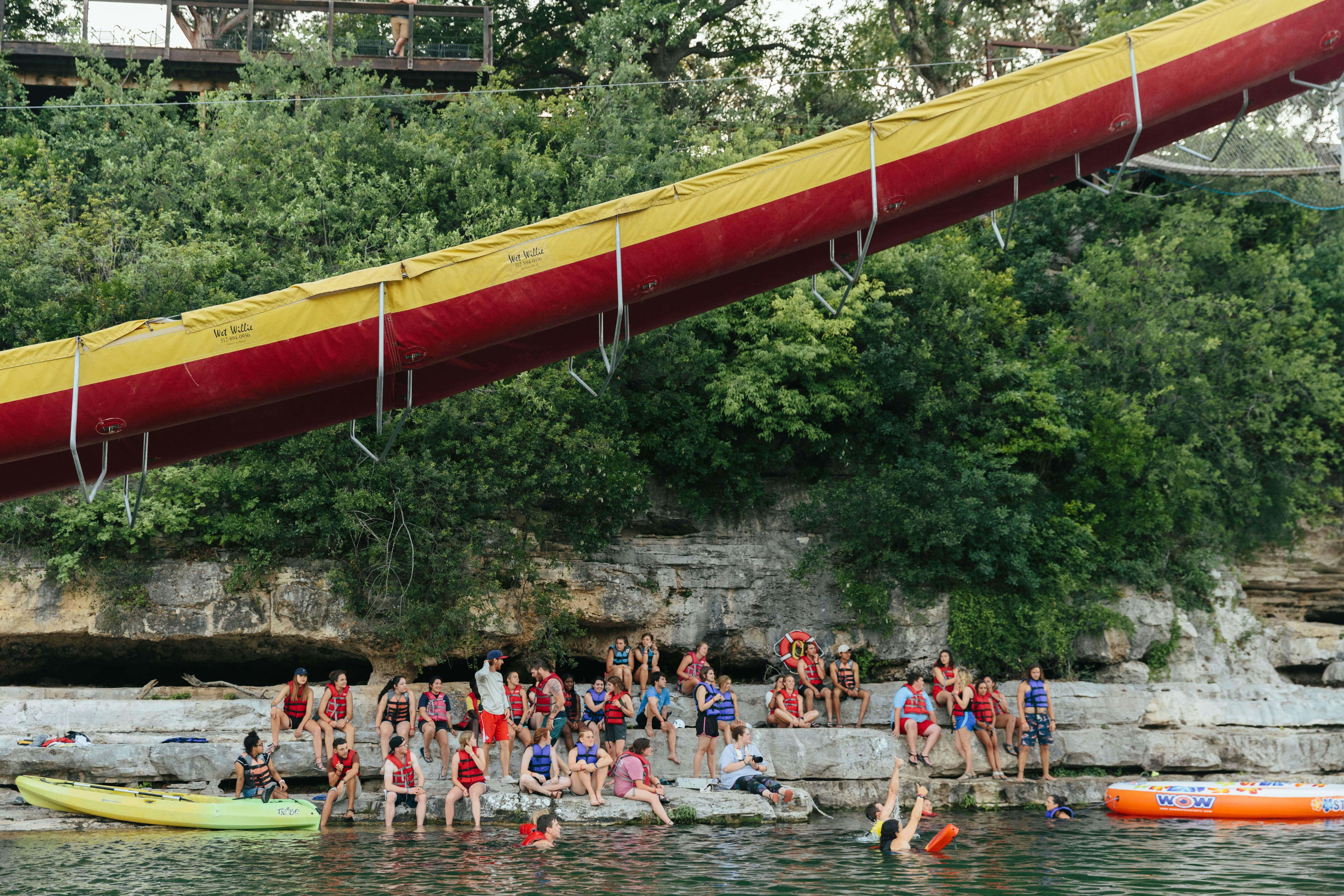 Waterfront activities at Camp Eagle