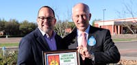 Lubbock Mayor Presents Parkhill with Award