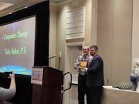 Parkhill’s Oklahoma Aviation Team Leader Receives Corporate Champ Award at 2022 Conference