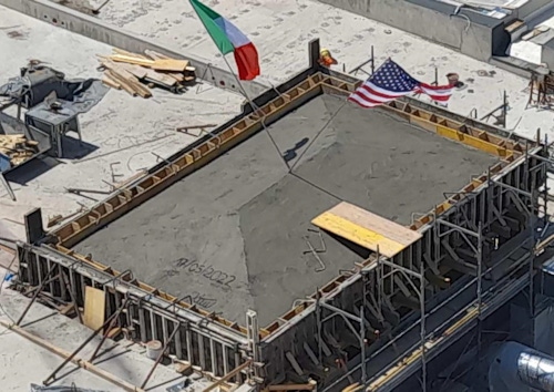 Vicenza High School Topping Out Ceremony