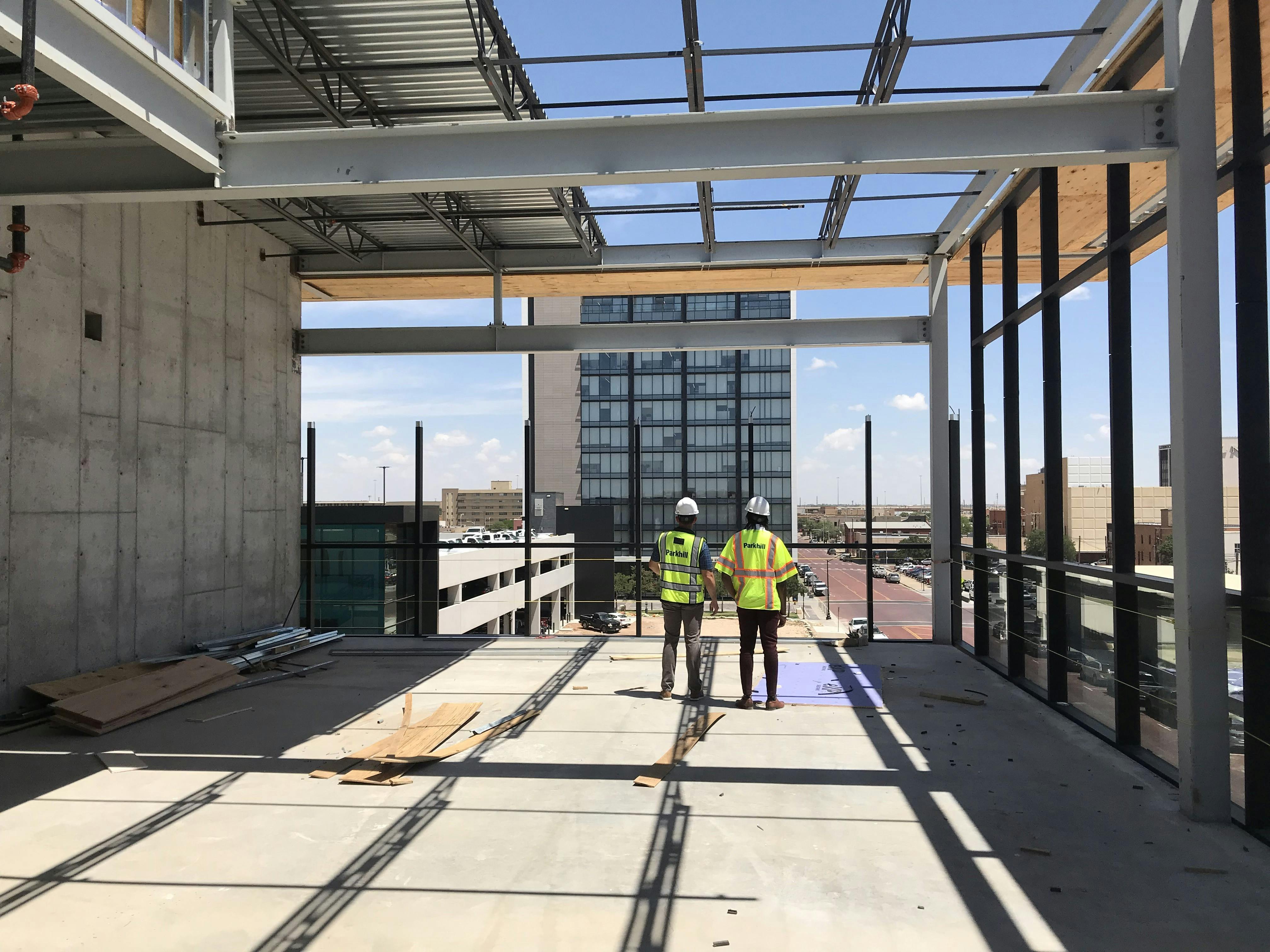 Construction at Lubbock Police Department Headquarters