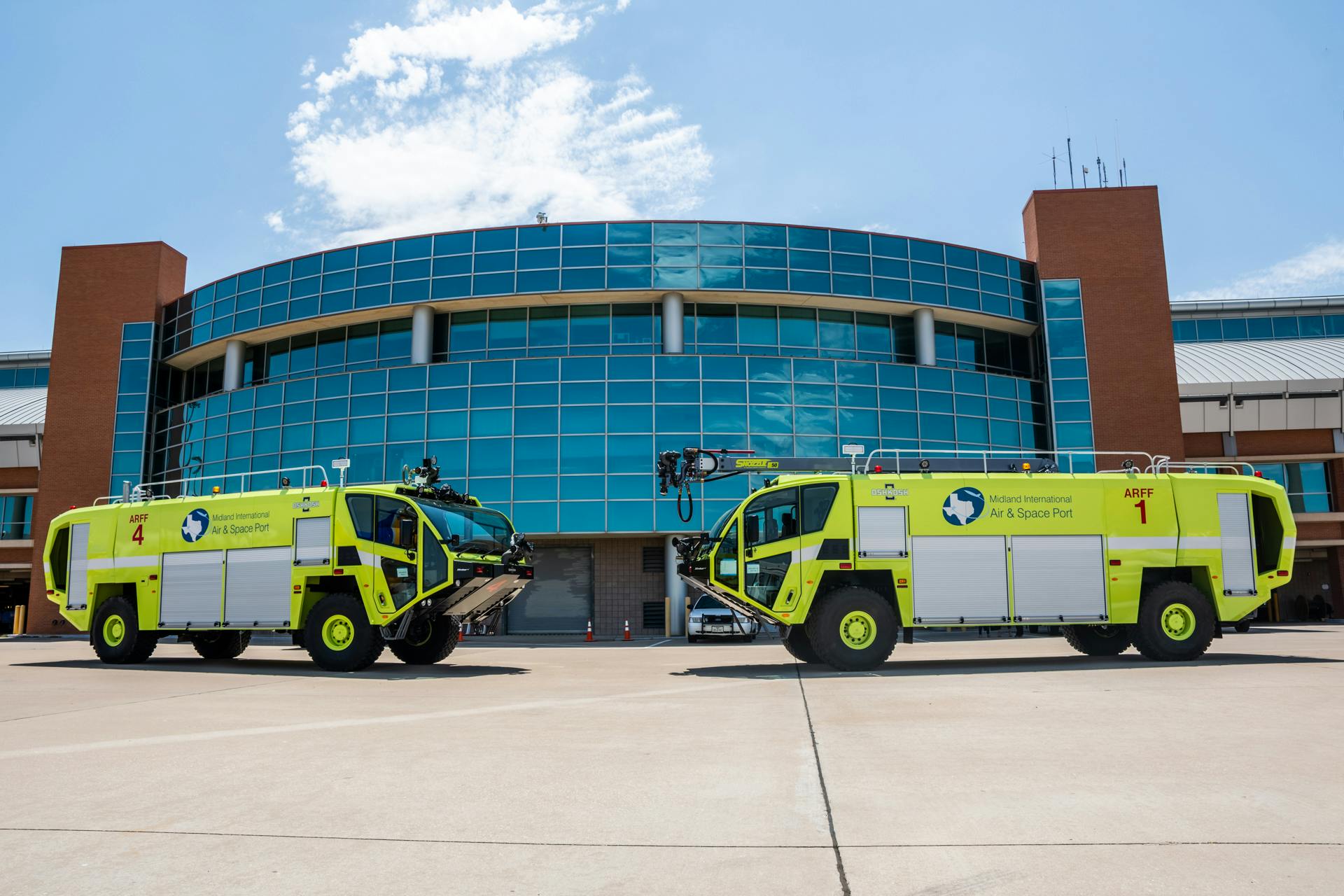 Midland International Air and Space Port Receives New FAA Class 4 Aircraft Rescue and Fire Fighting Vehicles cover image