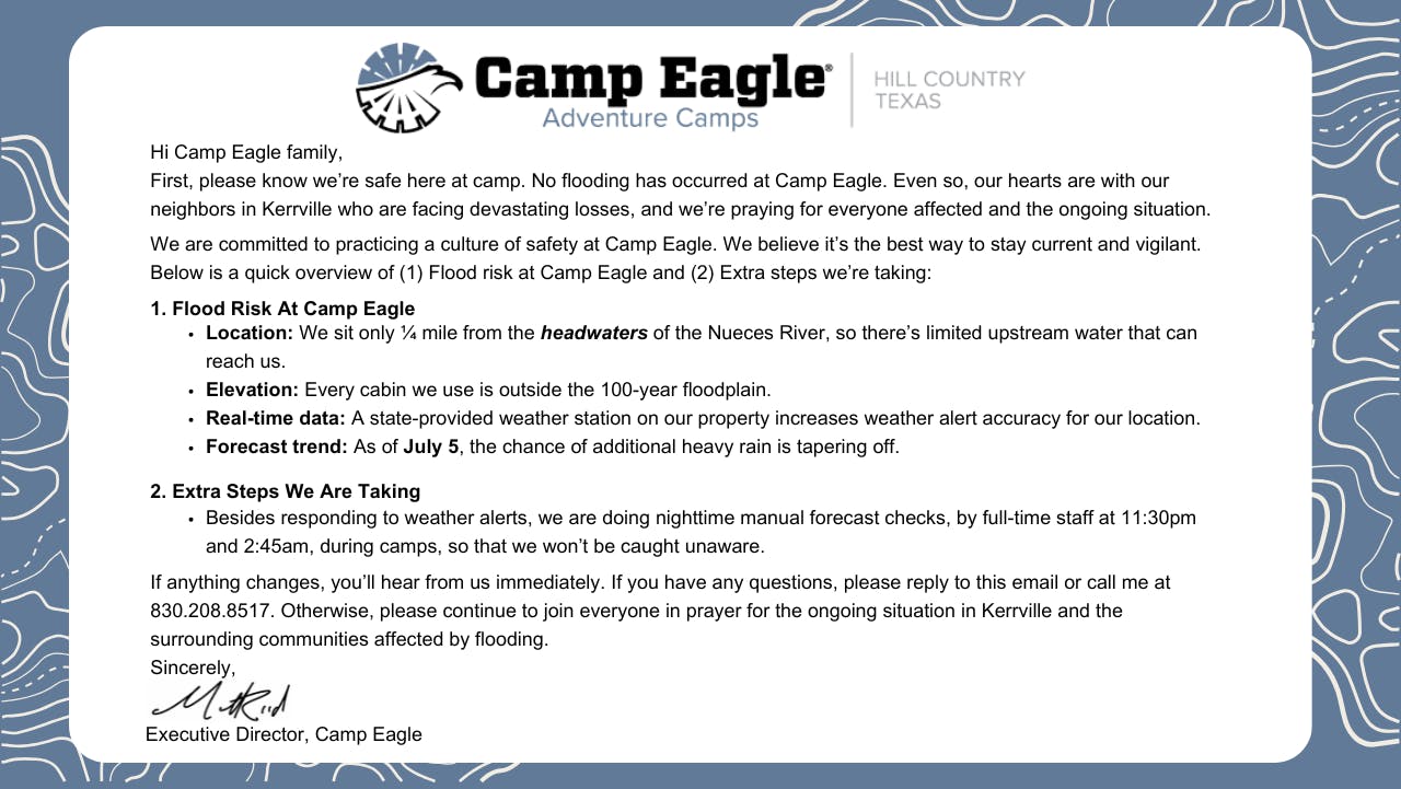 Capital Campaign email