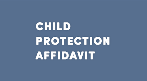 Child Protection Affidavit