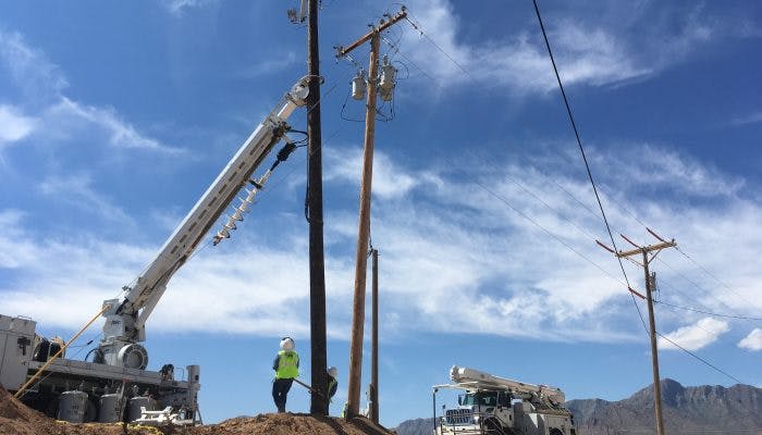 Time-Lapse Tuesday: New Electrical Pole &amp; Transformer Set Installation at Newman Power Plant