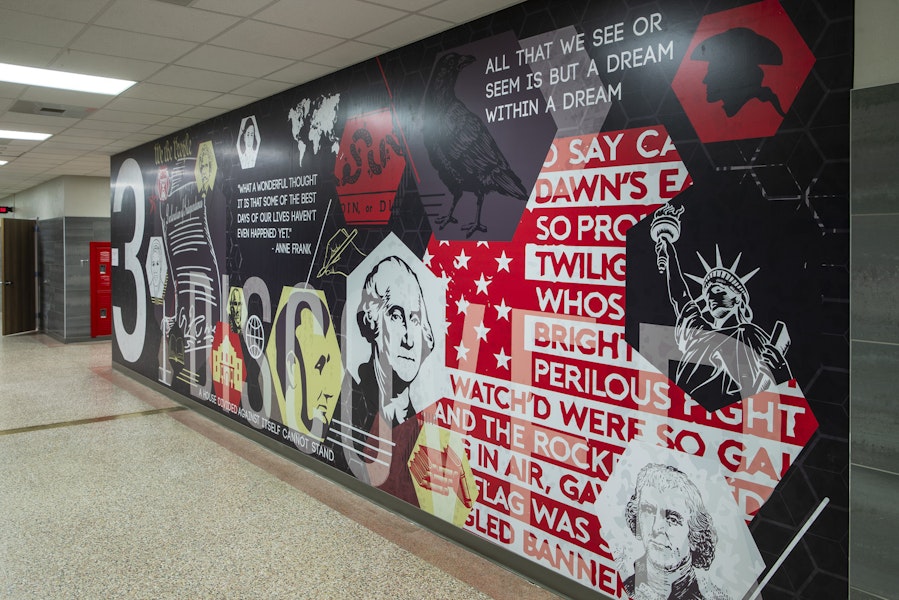 borger isd intermediate and middle school wall murals Gallery Images