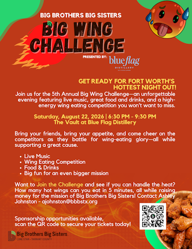 August 2026 | 5th Annual Big Wing Challenge! cover image