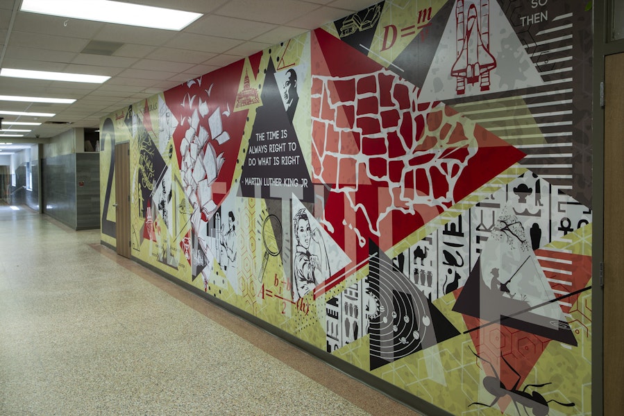 borger isd intermediate and middle school wall murals Gallery Images